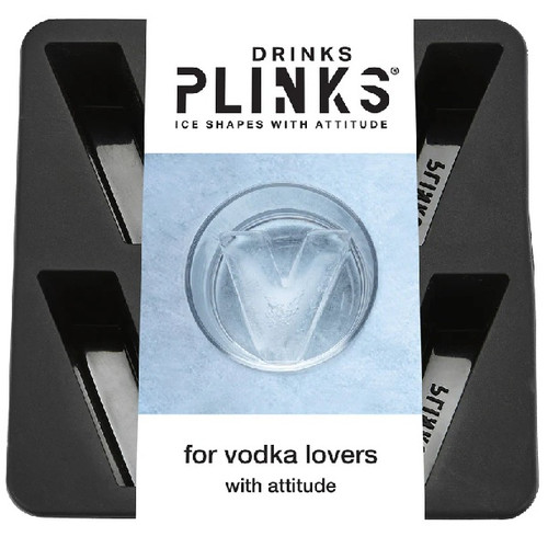 Plinks V For Vodka Ice Cube Tray