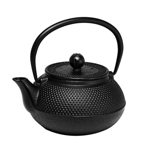 Cast Iron Teapot Hobnail Black 600ml