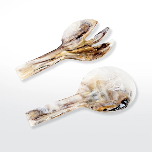Nashi Salad Servers Short Mocha