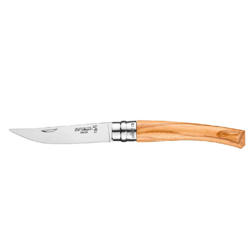 Opinel No8 Folding Knife Slim Olive
