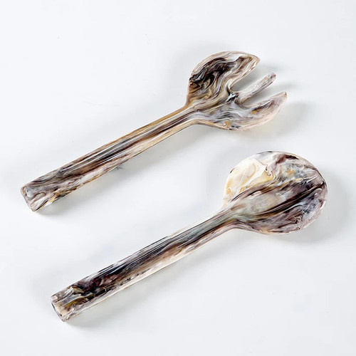 Nashi Salad Servers Xl Mocha