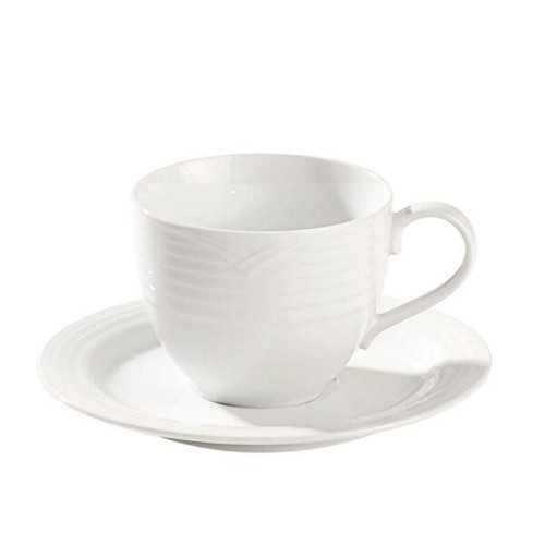 Noritake Arctic White Cup & Saucer 2pc