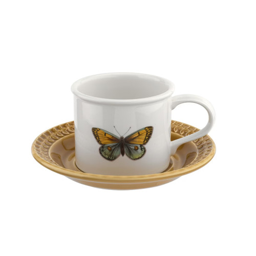 Portmeirion Harmony Cup & Saucer Amber