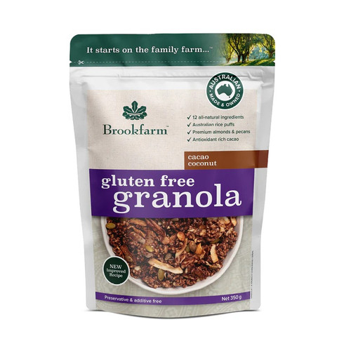 Brookfarm Granola Gf Cacao Coconut 350g