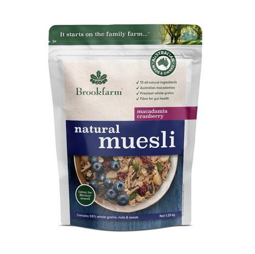 Brookfarm Muesli Nat Maca Cran 1.25kg
