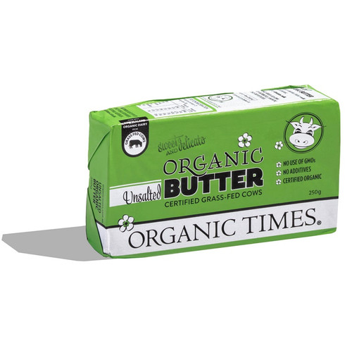 Organic Times Butter Unsalted 250g