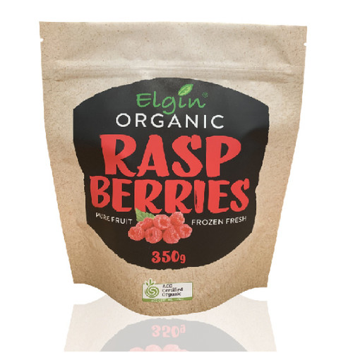 Elgin Organic Raspberries 350g