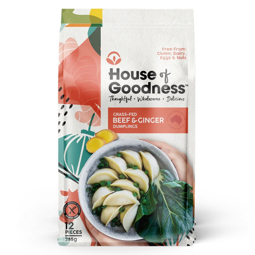 House Of Goodness Dumplings Beef Ginger