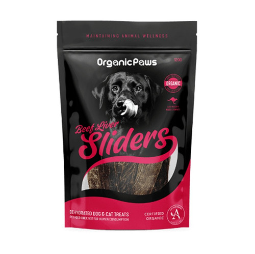 Organic Paws Beef Liver Sliders 120g