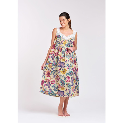Arabella Cotton Nightie V-laced F9 Xl