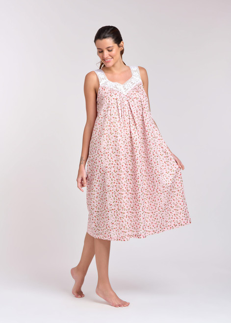 Arabella Cotton Nightie V-laced 410i
