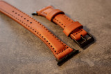 Handmade full-grain leather Apple Watch band