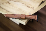 Handmade full-grain leather Apple Watch band