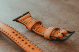 Handmade full-grain leather Apple Watch band