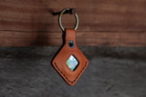 Leather AirTag Keychain - Olmo Minerva