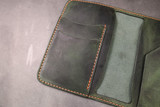Leather Passport Wallet - Evergreen