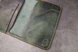 Leather Passport Wallet - Evergreen