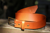Modern Tip Leather Belt - Tan