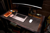 Leather Desk Mat - Black Harvest