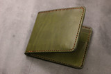 Leather 5 Pocket Wallet - Olive Green Minerva