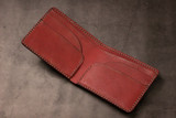 Leather 5 Pocket Wallet - Bordeaux Minerva