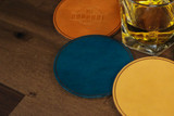 Leather Coaster Set (4) - Walnut Minerva