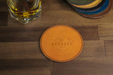 Leather Coaster Set (4) - Olmo Minerva