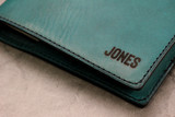 Leather Notebook Cover Set - Turquoise Minerva