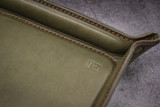 Luxury Leather Valet Tray - Grey Minerva