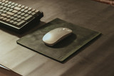 Leather Mouse Pad - Evergreen