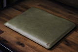 Leather MacBook Sleeve - Grey Minerva