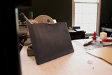 Leather MacBook Sleeve - Navy Blue Minerva