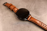 Classic Leather Samsung Galaxy Watch Band - Walnut Minerva