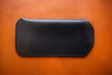 Leather Sunglass Sleeve - Black Minerva w/ Black Stitching (SDS)