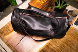 Leather Carry-On Duffle Bag - Black Harvest