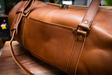 Leather Carry-On Duffle Bag - Walnut Minerva