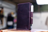 LEUCHTTURM1917 A6 Pocket Leather Notebook Cover Set - Violet Waxy Minerva (LIMITED EDITION)