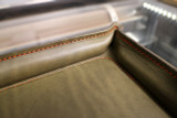 Luxury Leather Collapsable Dice Tray - Grey Minerva