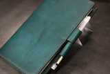 LEUCHTTURM1917 A5 Leather Notebook Cover Set - Turquoise Minerva