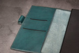 LEUCHTTURM1917 A5 Leather Notebook Cover Set - Turquoise Minerva