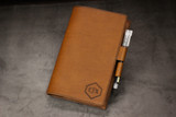LEUCHTTURM1917 A6 Pocket Leather Notebook Cover Set - Walnut Minerva