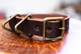 Leather Dog Collar - Dark Brown