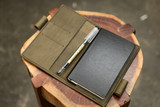 LEUCHTTURM1917 A6 Pocket Leather Notebook Cover Set - Grey Minerva (Limited Edition)