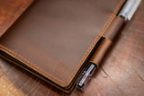LEUCHTTURM1917 A6 Pocket Leather Notebook Cover Set - Cognac Balmoral (Limited Edition)