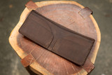 Leather 5 Pocket Wallet - Dark Brown Minerva (Ready to Ship)