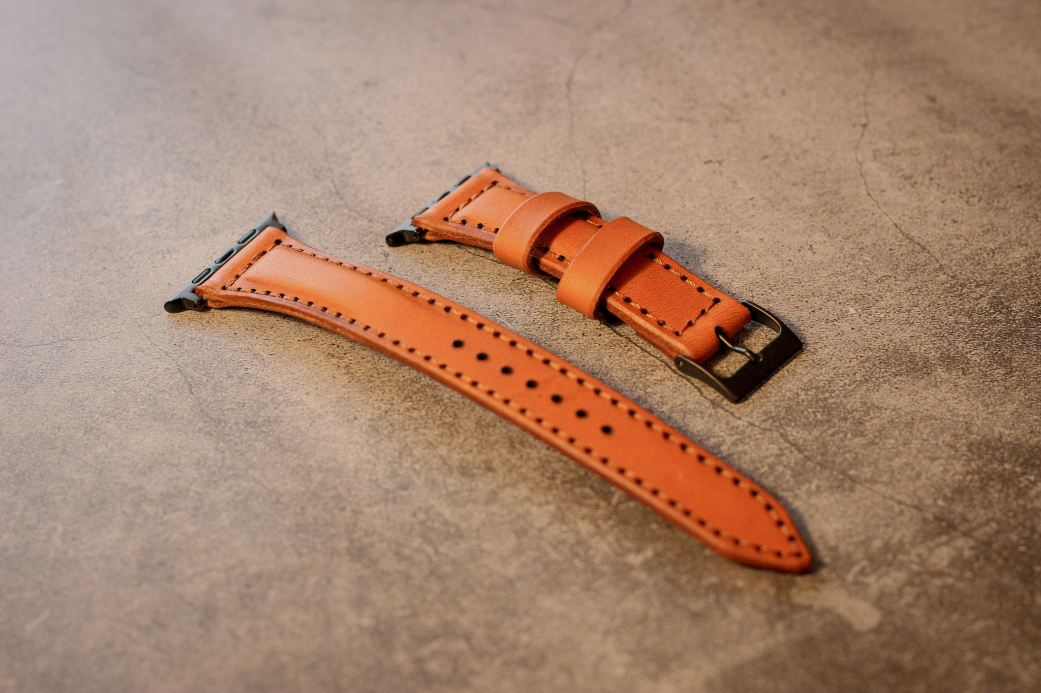 Classic Leather Watch Straps for an Apple Watch