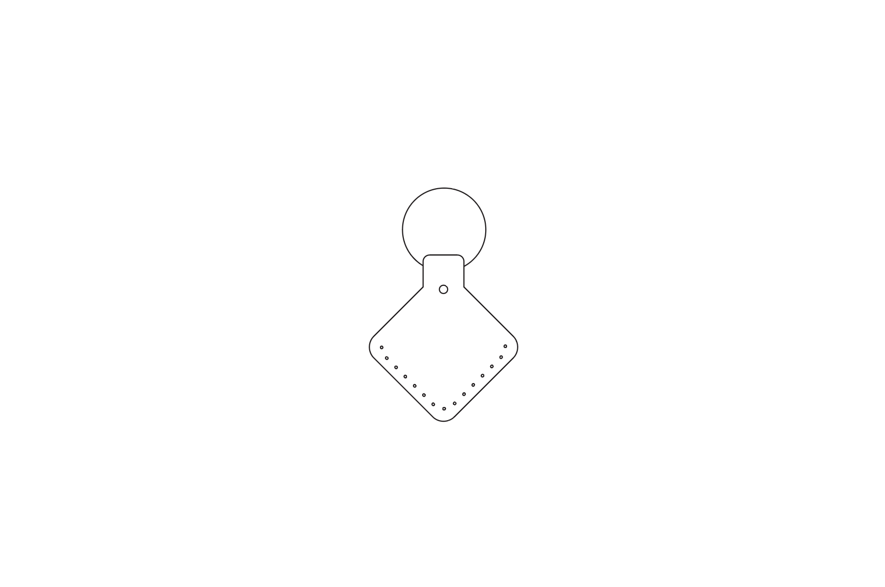 AirTag Keychain PDF Template
