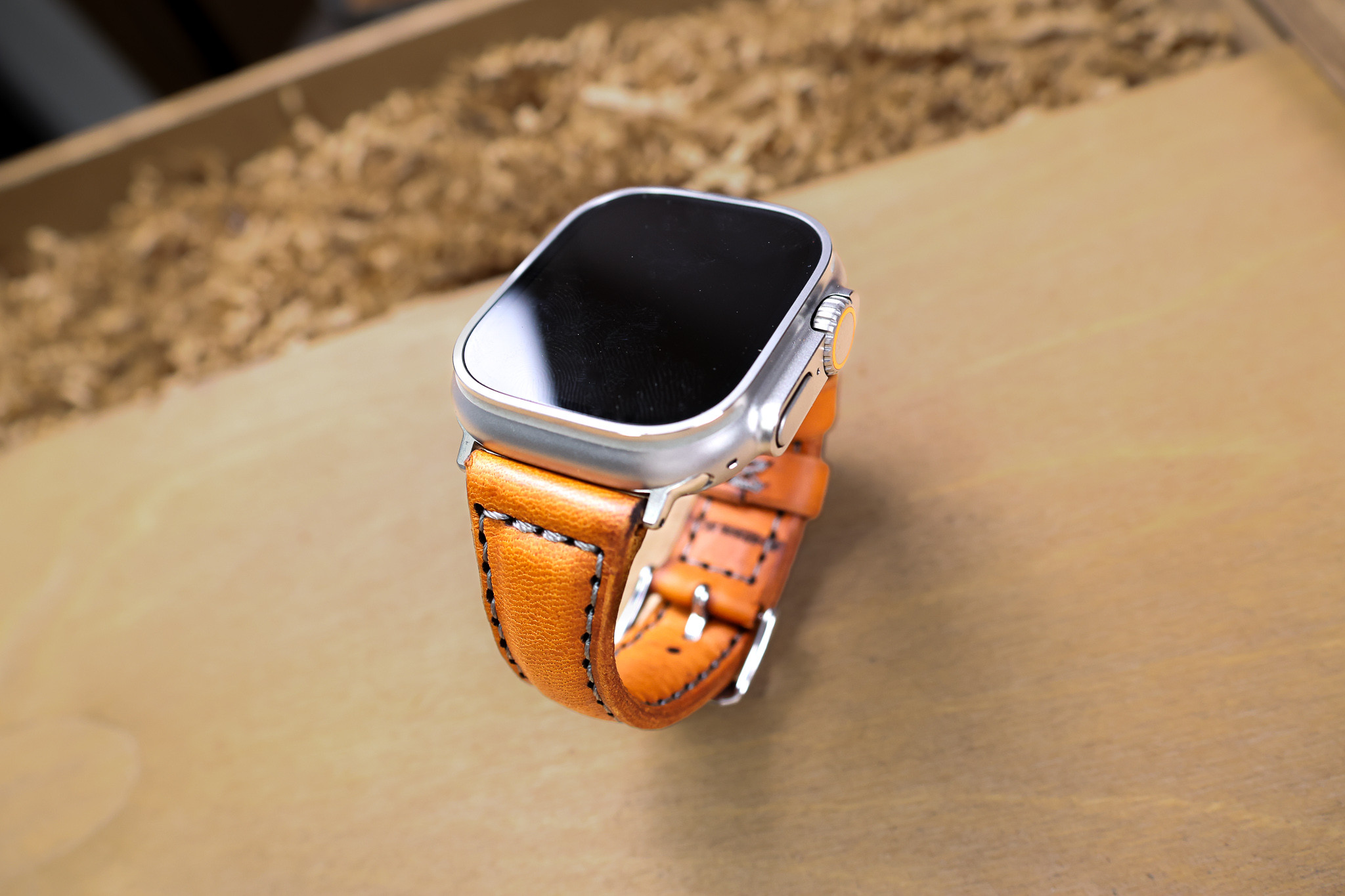 Handmade Leather Apple Watch Ultra Band 80Proof Goods