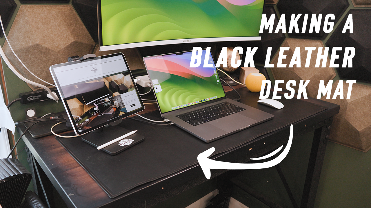 The BEST Premium Black Leather Desk Mat 80Proof Goods