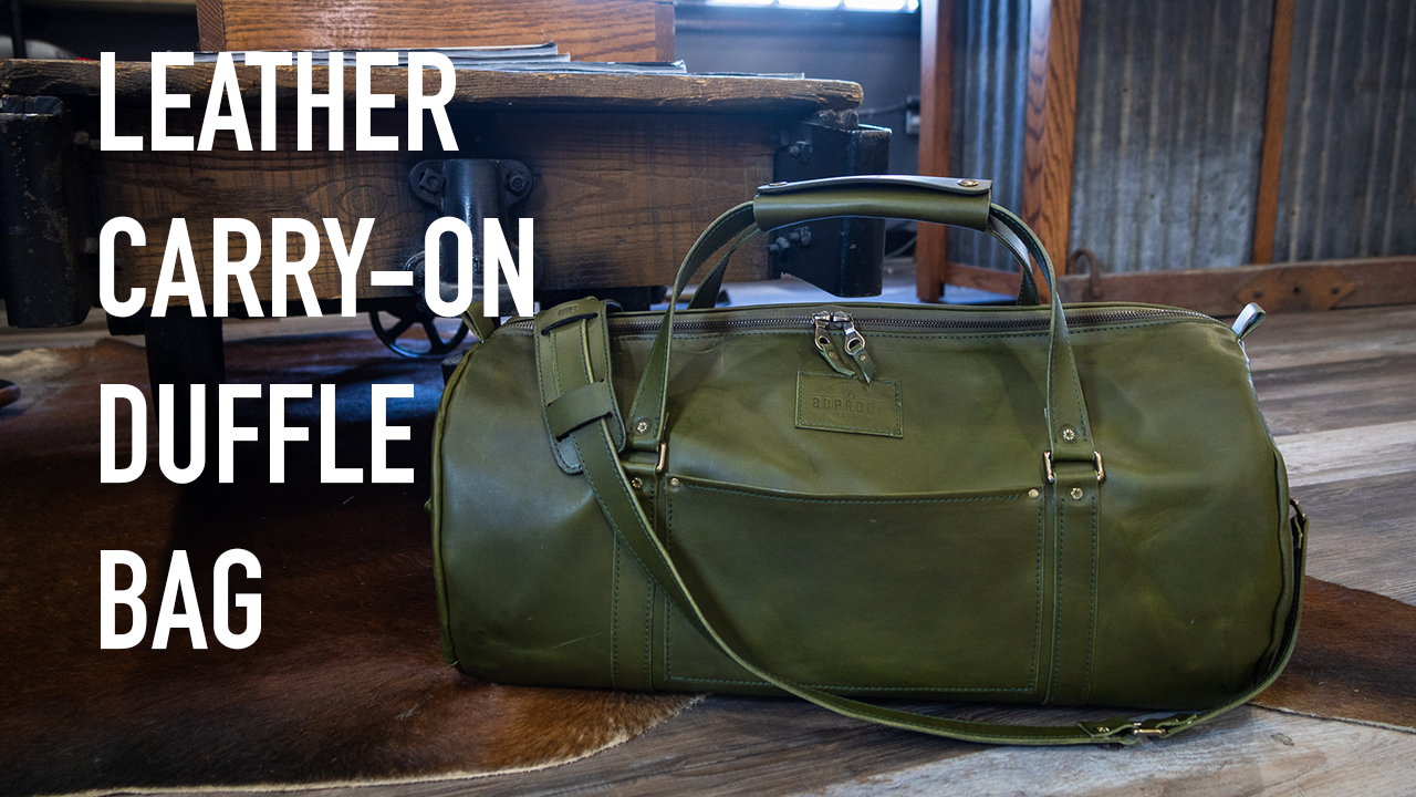 Crafting Elegance The Art of Making a Luxury Leather CarryOn Duffle Bag with 80Proof Goods